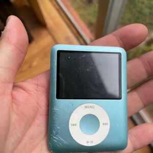 Teal Portable MP3 Player with Click Wheel - Unbranded